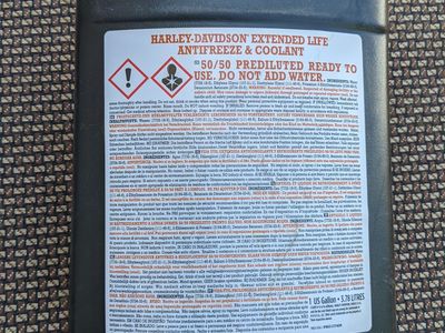 Harley Davidson 50/50 Coolant 1 Gallon