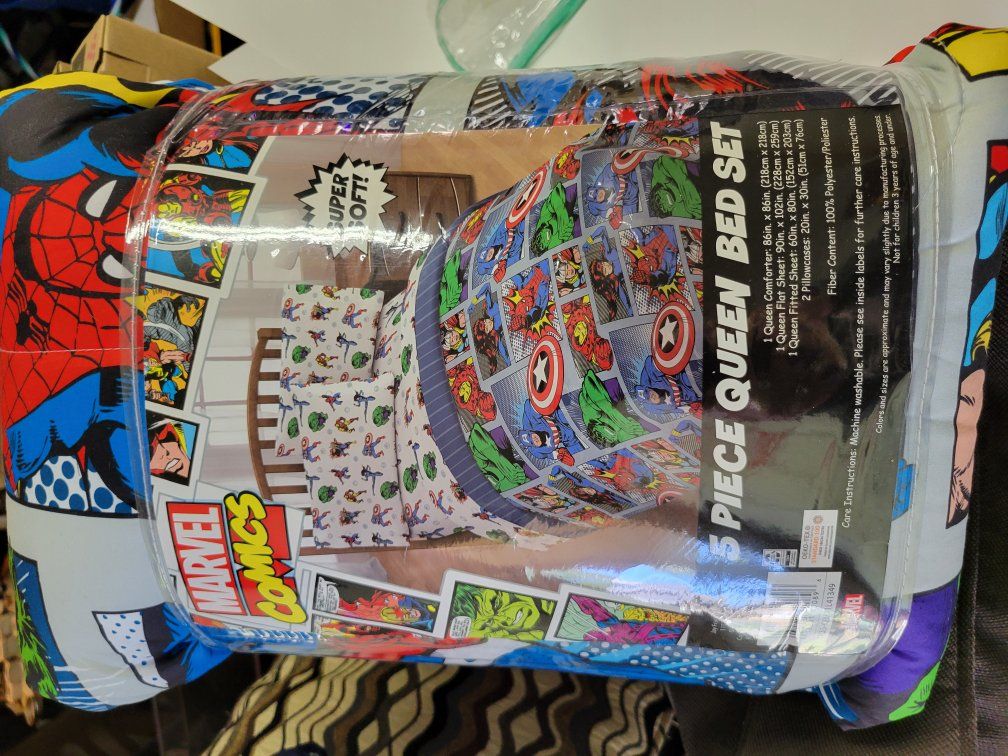 Marvel Hero 5pc comforter set $40