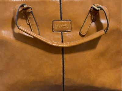 Badgley Mischka Tan Brown Tote Bag Purse Handbag carry on