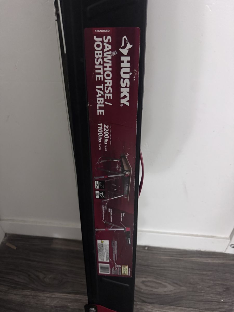 Husky steel sawhorse