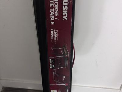 Husky steel sawhorse
