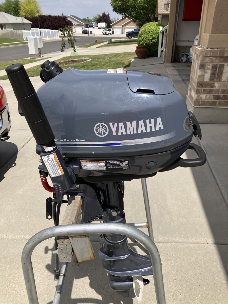 Yamaha F4LMHA 4 HP Trolling Motor - Barley Used (includes new downrigger)