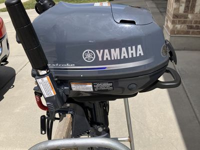 Yamaha F4LMHA 4 HP Trolling Motor - Barley Used (includes new downrigger)