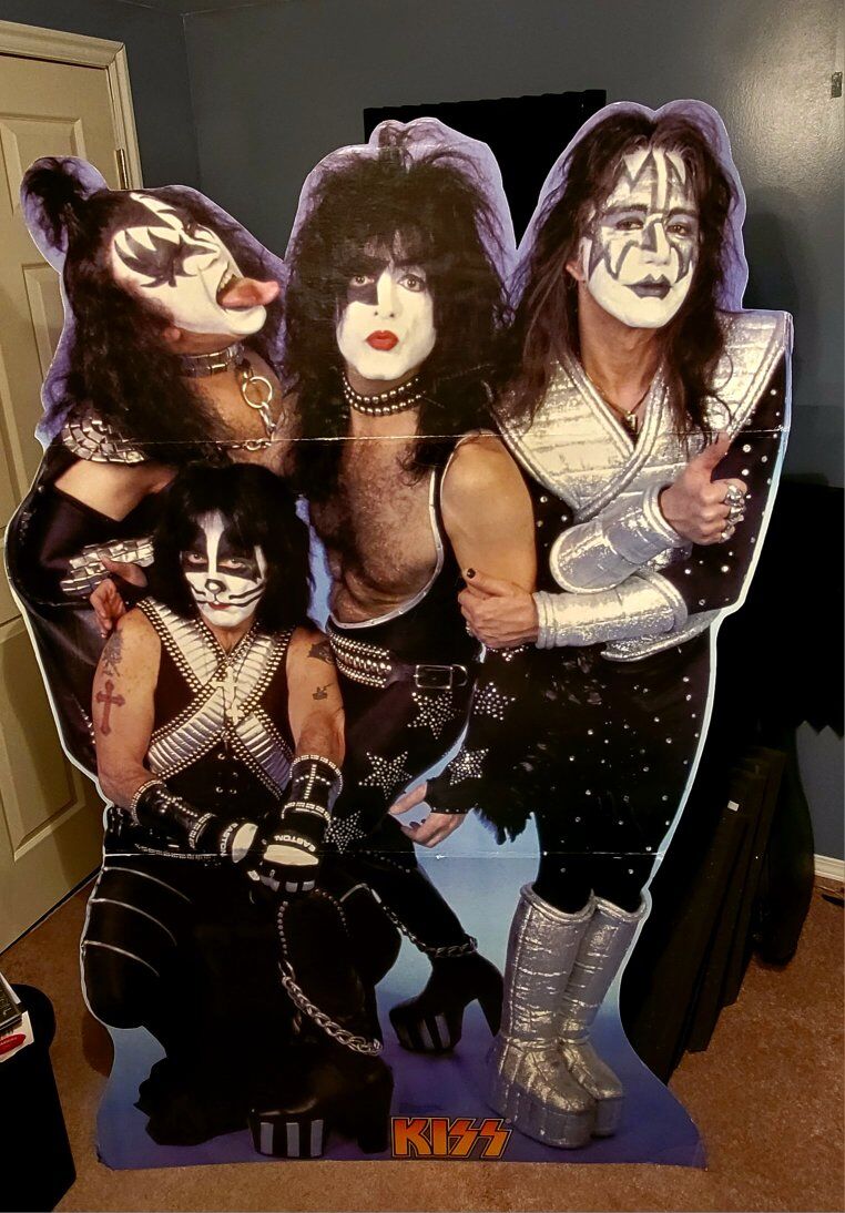 KISS cardboard standee.