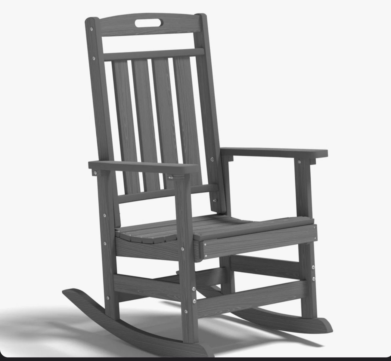 New Assembled Winston Porter All-Weather HDPE Rocking Chair