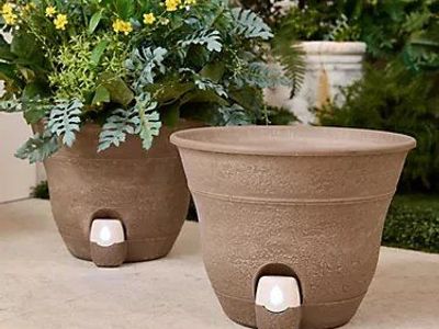 Bernini FirmaStone 15" Self-Watering Planters, Set