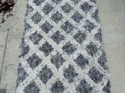 Blue and White Rug