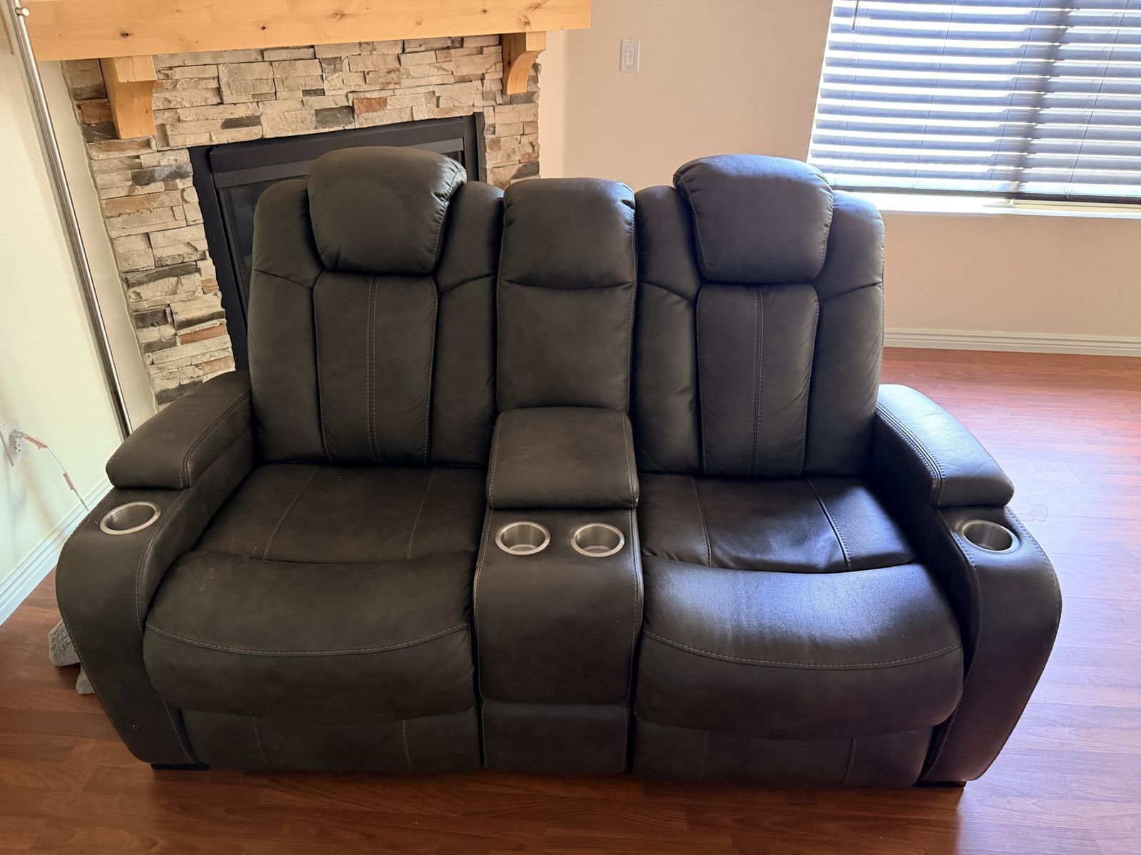 Leather Couch and Loveseat set