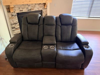 Leather Couch and Loveseat set
