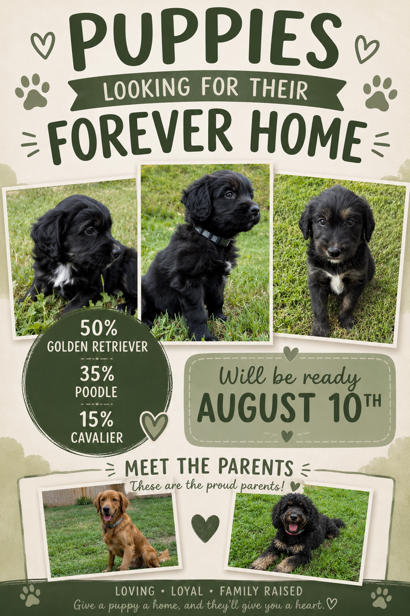 Goldendoodle Cavapoo Puppies