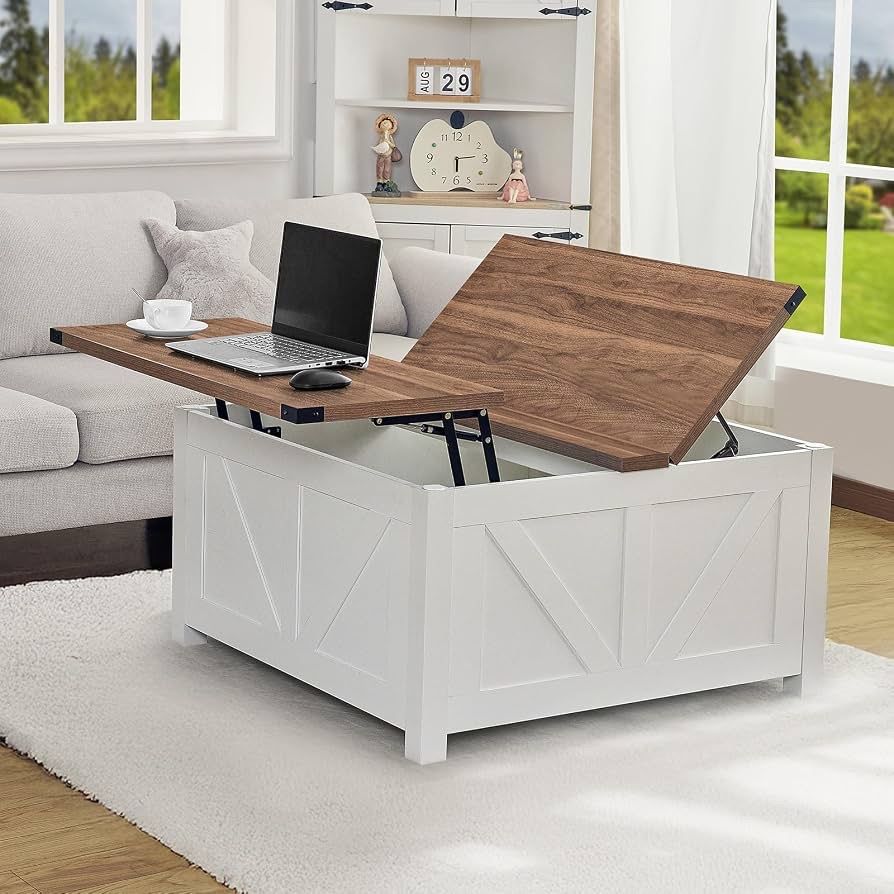 Redlife Farmhouse 35" Lift Top Coffee Table