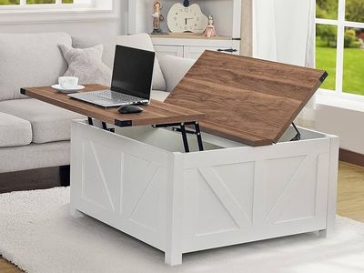 Redlife Farmhouse 35" Lift Top Coffee Table