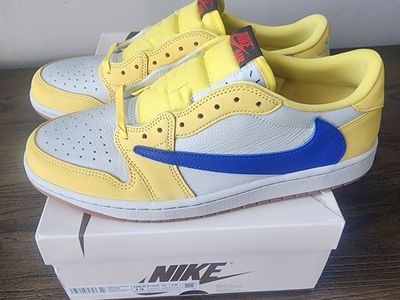 Travis Scott Canary Jordan 1 lows