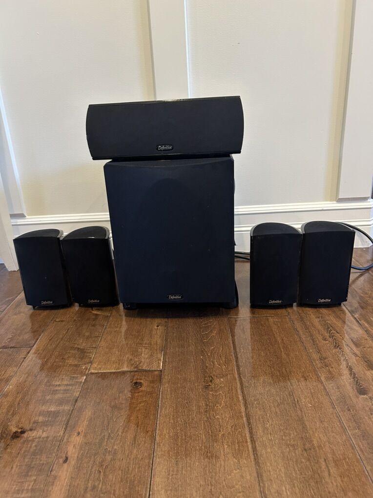 Defintive Technology 5.1 Surround speakers And sub