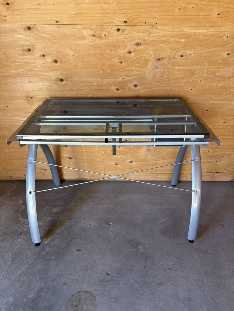 Studio Designs Glass Drafting Table – Adjustable