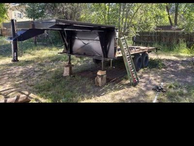 8x16 foot gooseneck double axel trailer