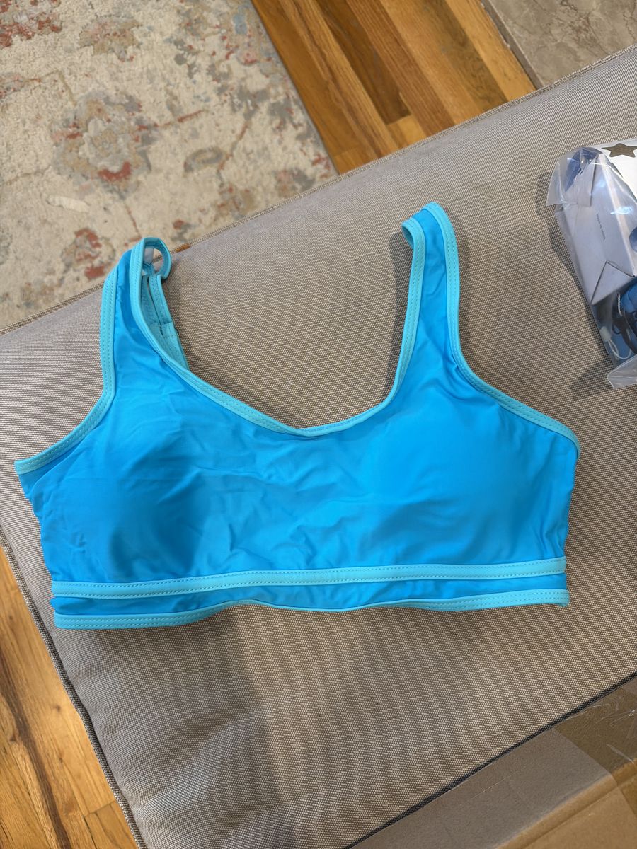 Blue Two-Piece Bathing Suit Sizes Large 8/10