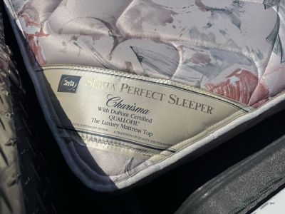 Full Size bed excellent condition. With frame, box springs