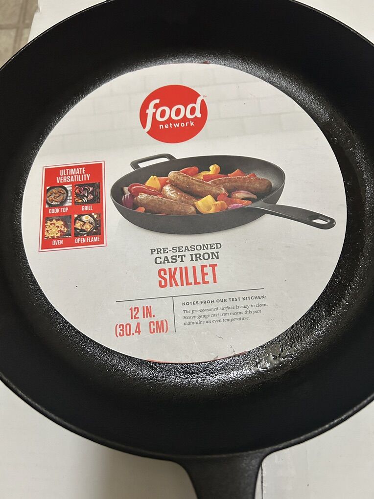 Cast Iron Skillet 12 Inches Pre Seasoned