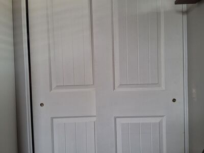 Sliding closet doors