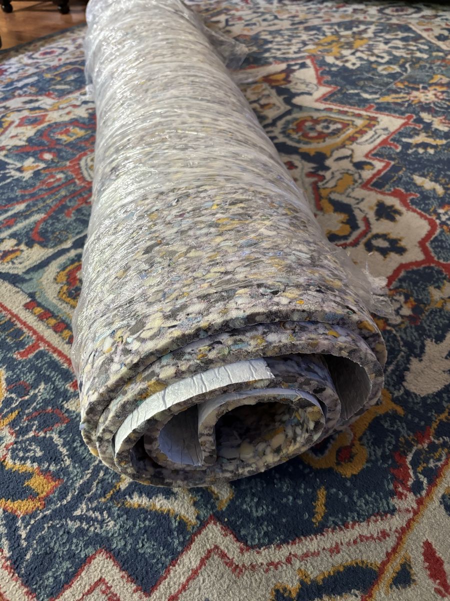 6’x7.5’ remnant of 8lb carpet pad with moisture barrier