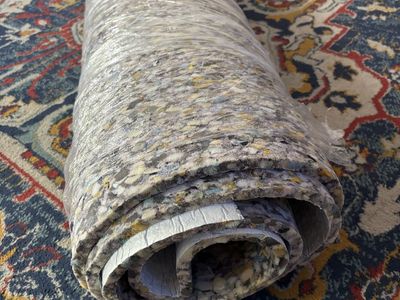 6’x7.5’ remnant of 8lb carpet pad with moisture barrier