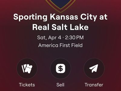 3 Tickets RSL Real Salt Lake Sat April 4th 2:30 Pm