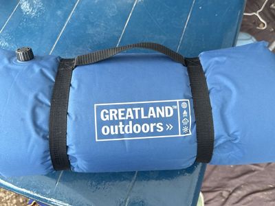 Greatland Outdoors Blue Rolling Camping Mat Sleeping Pad