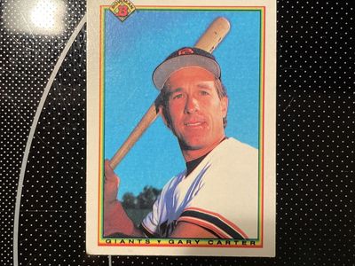 1990 Bowman Baseball Card Gary Carter #302 - San Francisco Giants