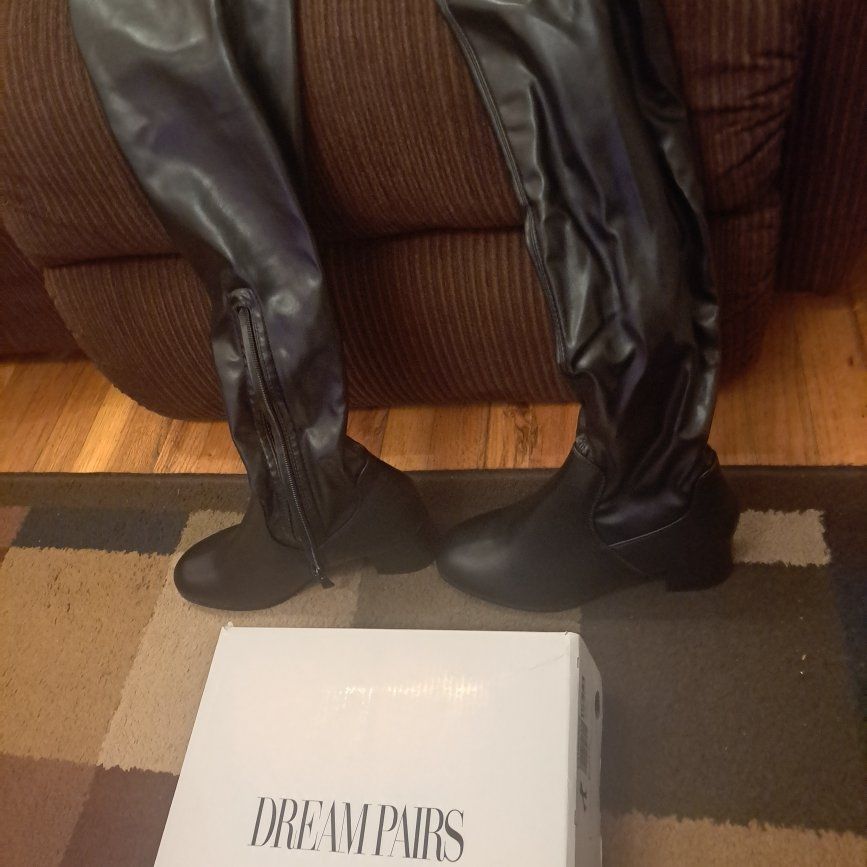 Brand new Dream Pairs black thigh high boots