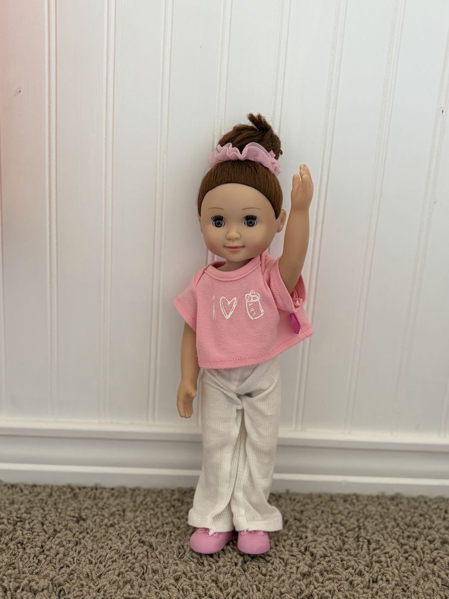 Adorable Baby Doll, Glitter Princess Doll & Our Generation Puppy Set – Excellent Condition