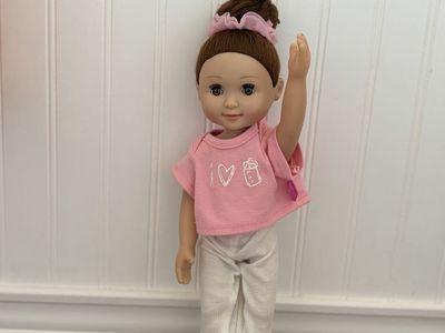 Adorable Baby Doll, Glitter Princess Doll & Our Generation Puppy Set – Excellent Condition
