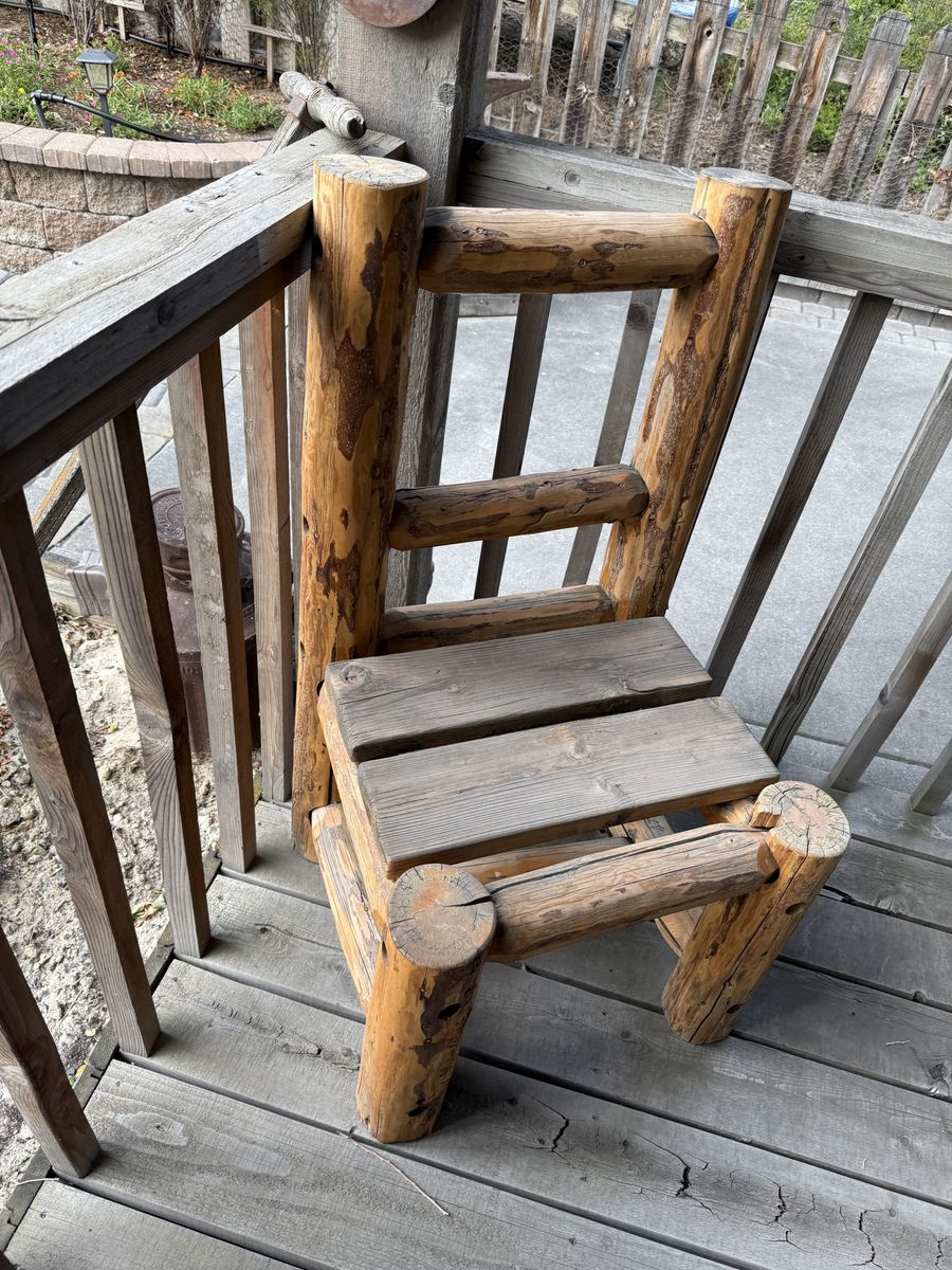 Log Chairs and tables