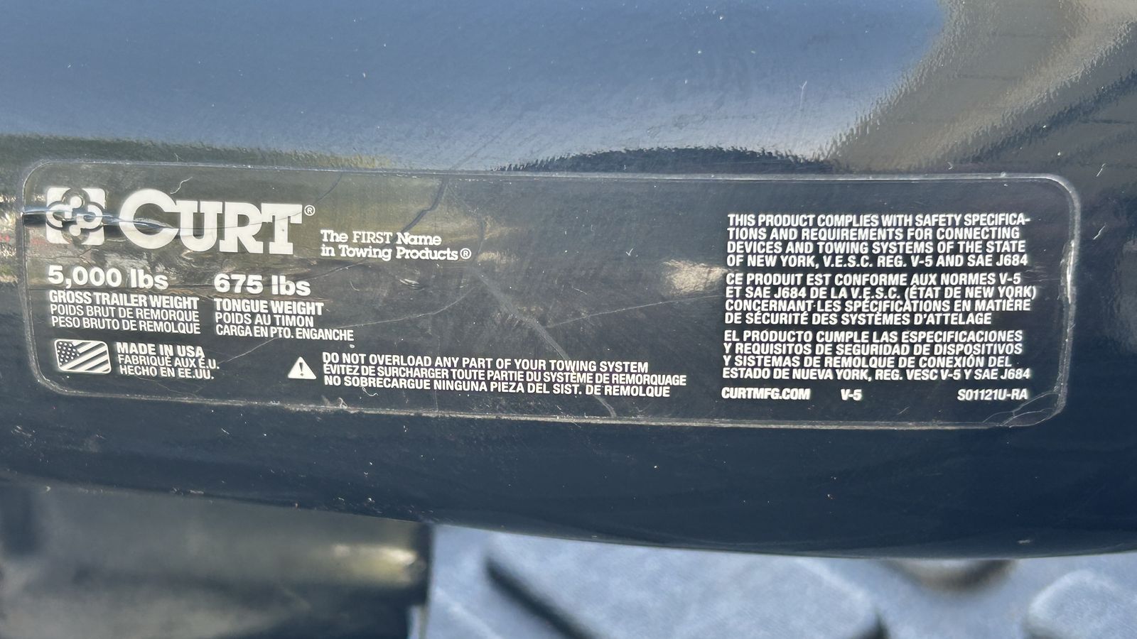 Used 2019-2026 Subaru Ascent Curt Hitch Receiver, Class III, 2”