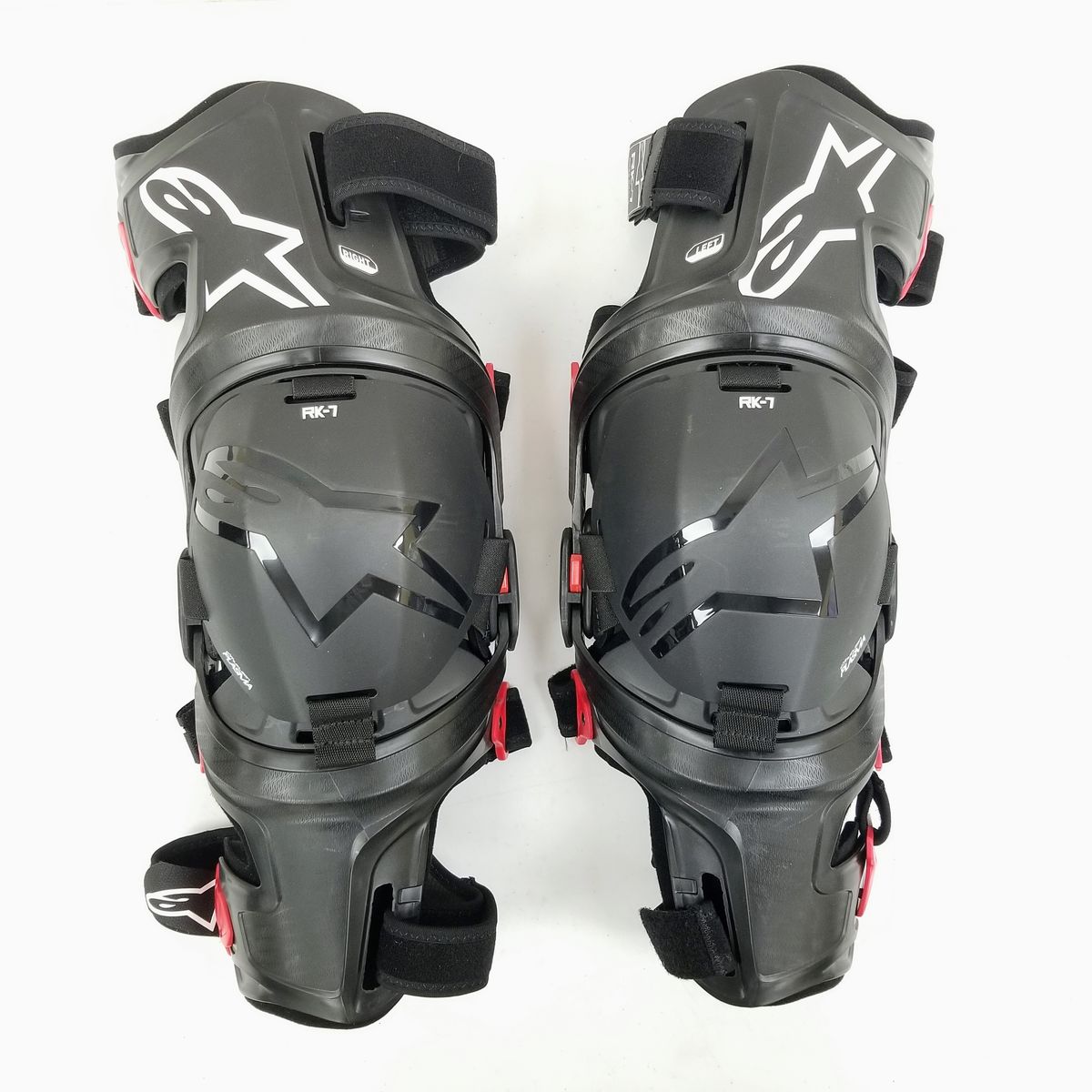 Alpinestars RK-7 Plasma Knee Brace (Black/Red, Large) (482-00072L-L-R4-S4)