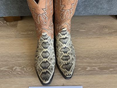 Lucchese Rattlesnake Boots 11D
