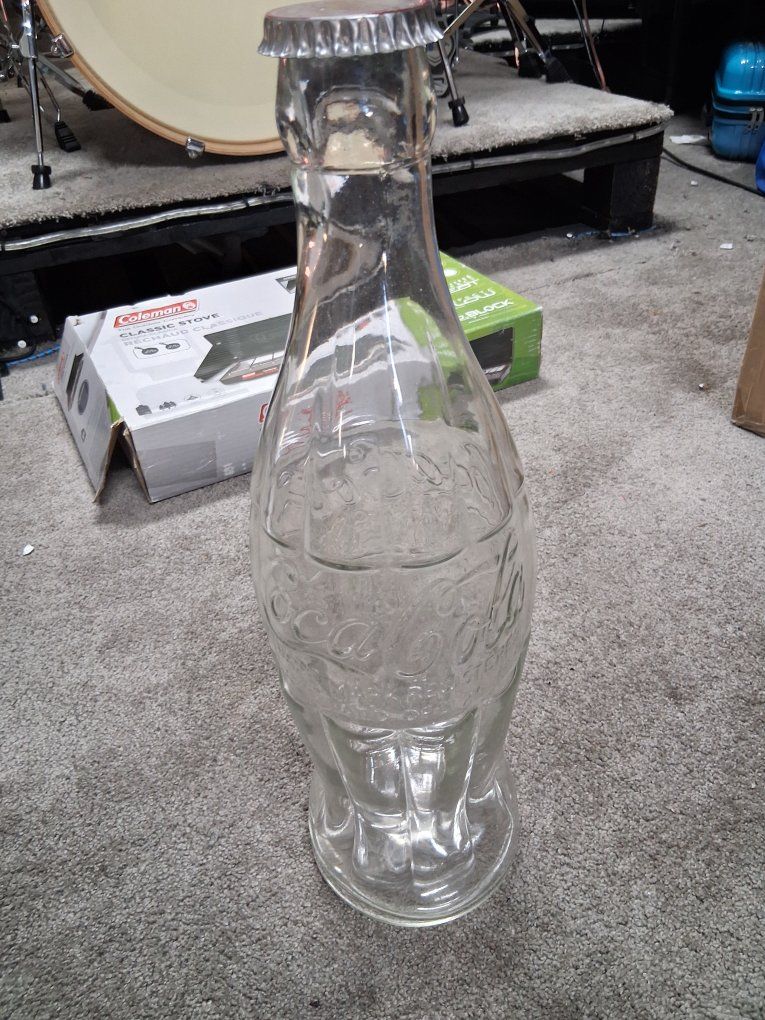 Huge 20" Glass CoCa'Cola Bottle Perfect Condition!