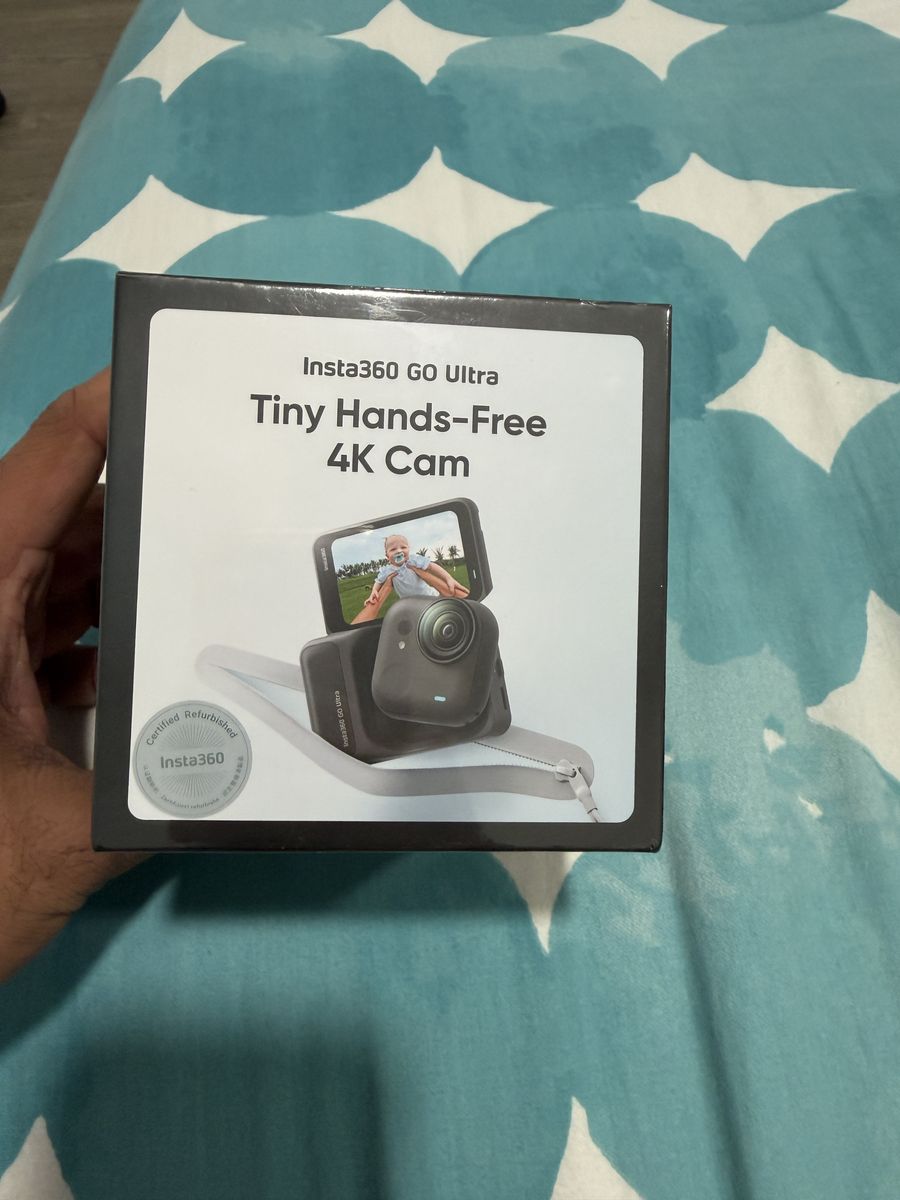 Insta360 GO Ultra Tiny Hands-Free 4K Cam with Action Pod & Apple Find My compatibility - Refurbished