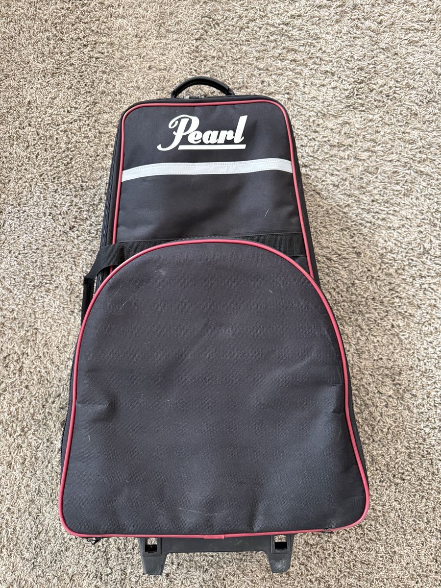Pearl Percussion Learning Center drum bell kit with rolling case/ retractable handle. 