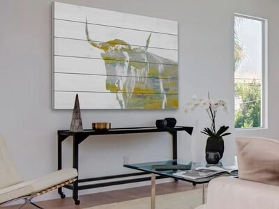 Picture- Wall Hanging Steer