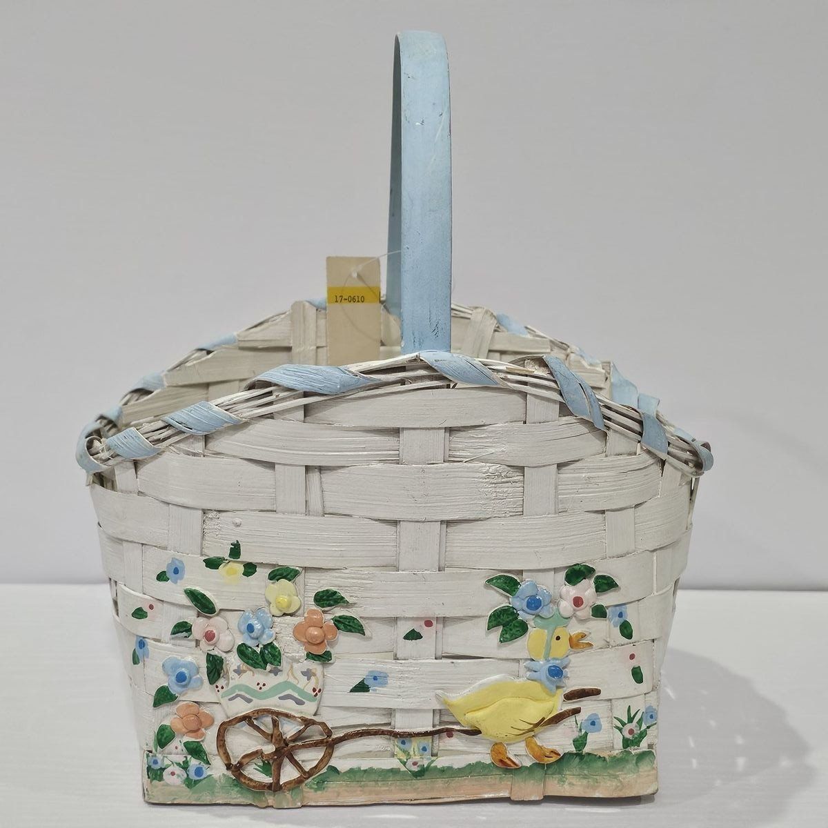 Vintage Easter Basket With Duck New With Tag