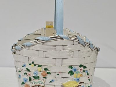 Vintage Easter Basket With Duck New With Tag