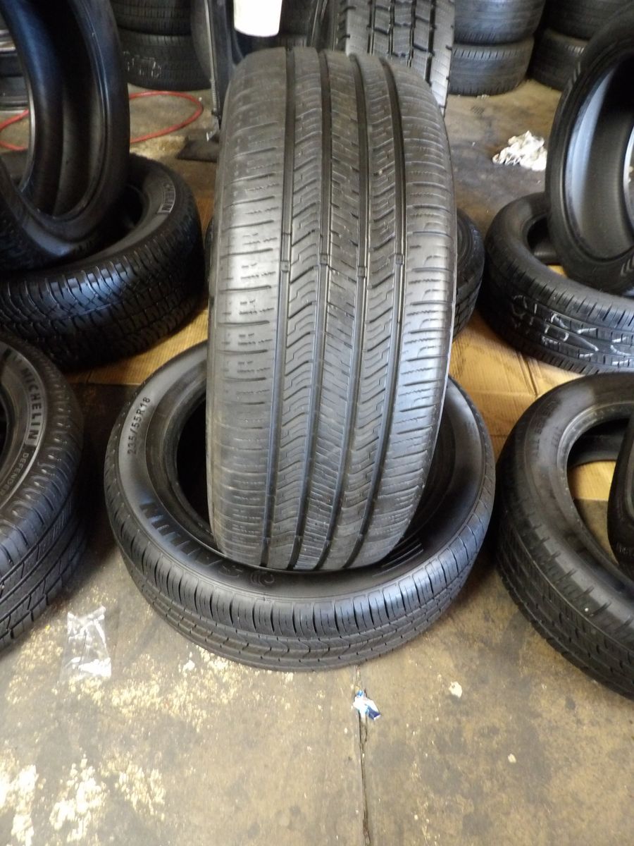 235/55R18 SAILUN ATREZZO SH408 PAIR OF TWO USED TIRES 