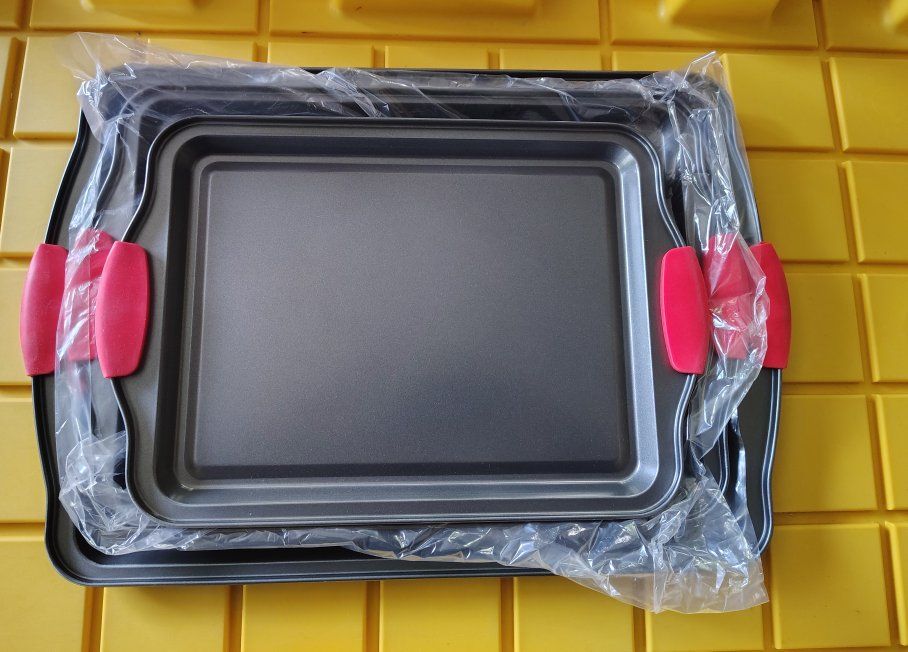VEVOR Baking Pans Set, 3-Piece, Nonstick Carbon