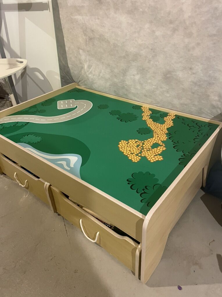 Big Wooden Train Set With 1000 Pieces