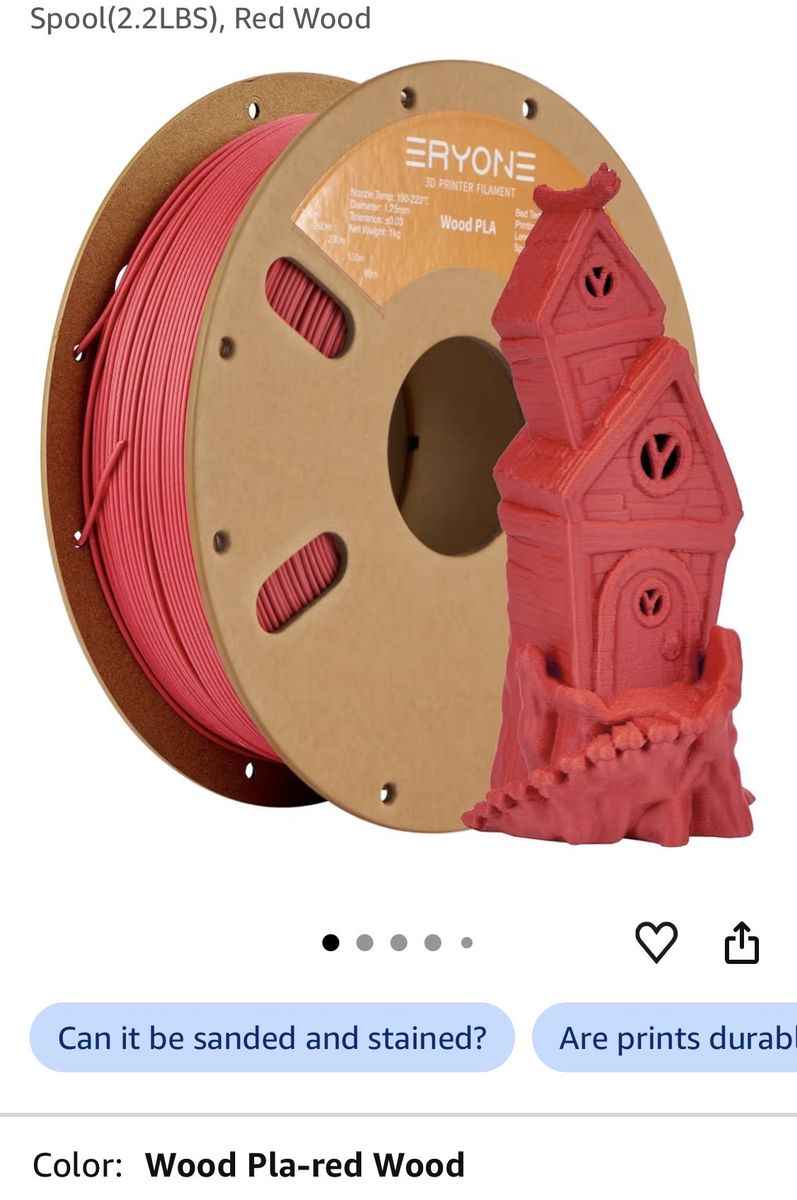 Premium Eryone Wood PLA Filament