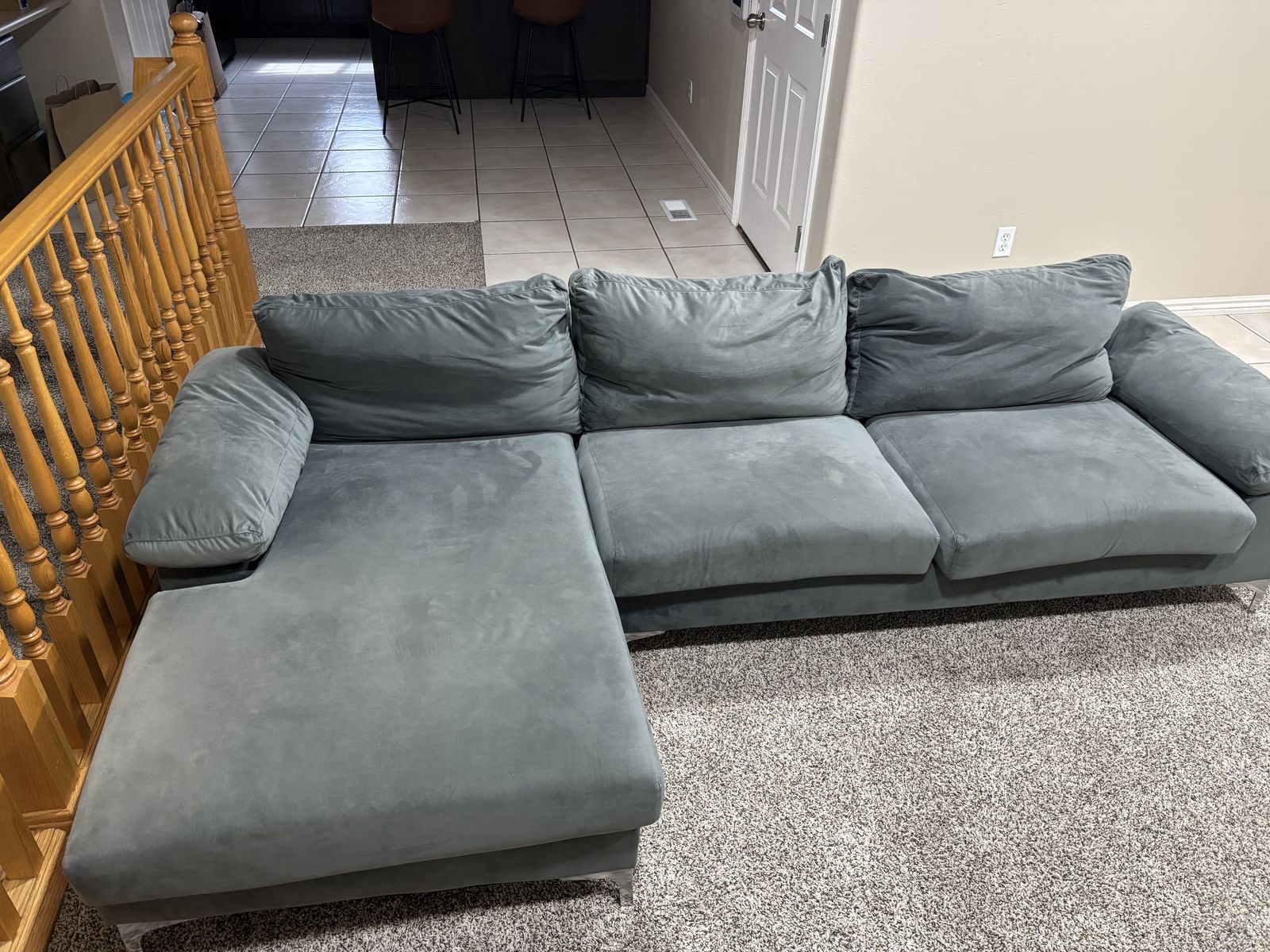 Comfy gray couch