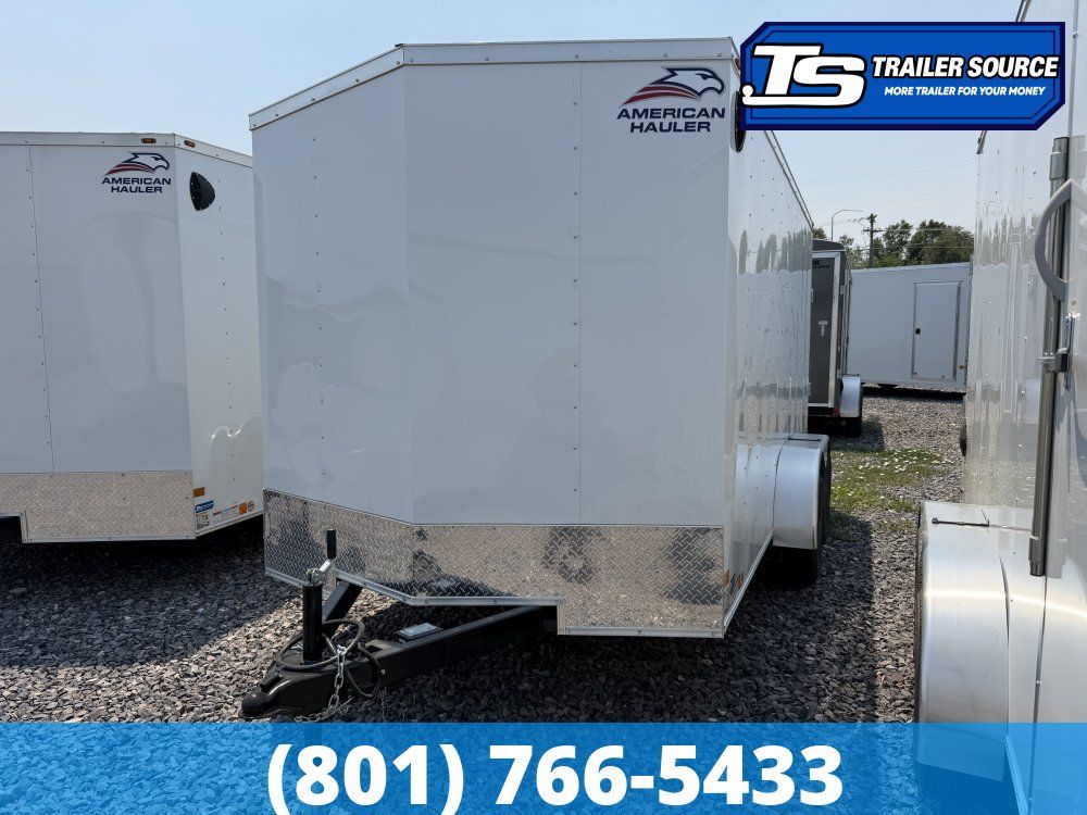 7x14 American Hauler Arrow Enclosed Cargo Trailer - 6'6" Interior - 7K GVWR - Ramp Door