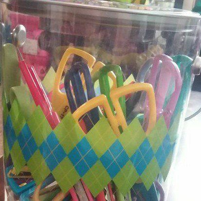 Crafting Scissors Lot: 20  Decorative Edge Scissors for Scrapbooking & Art Projects + Bucket