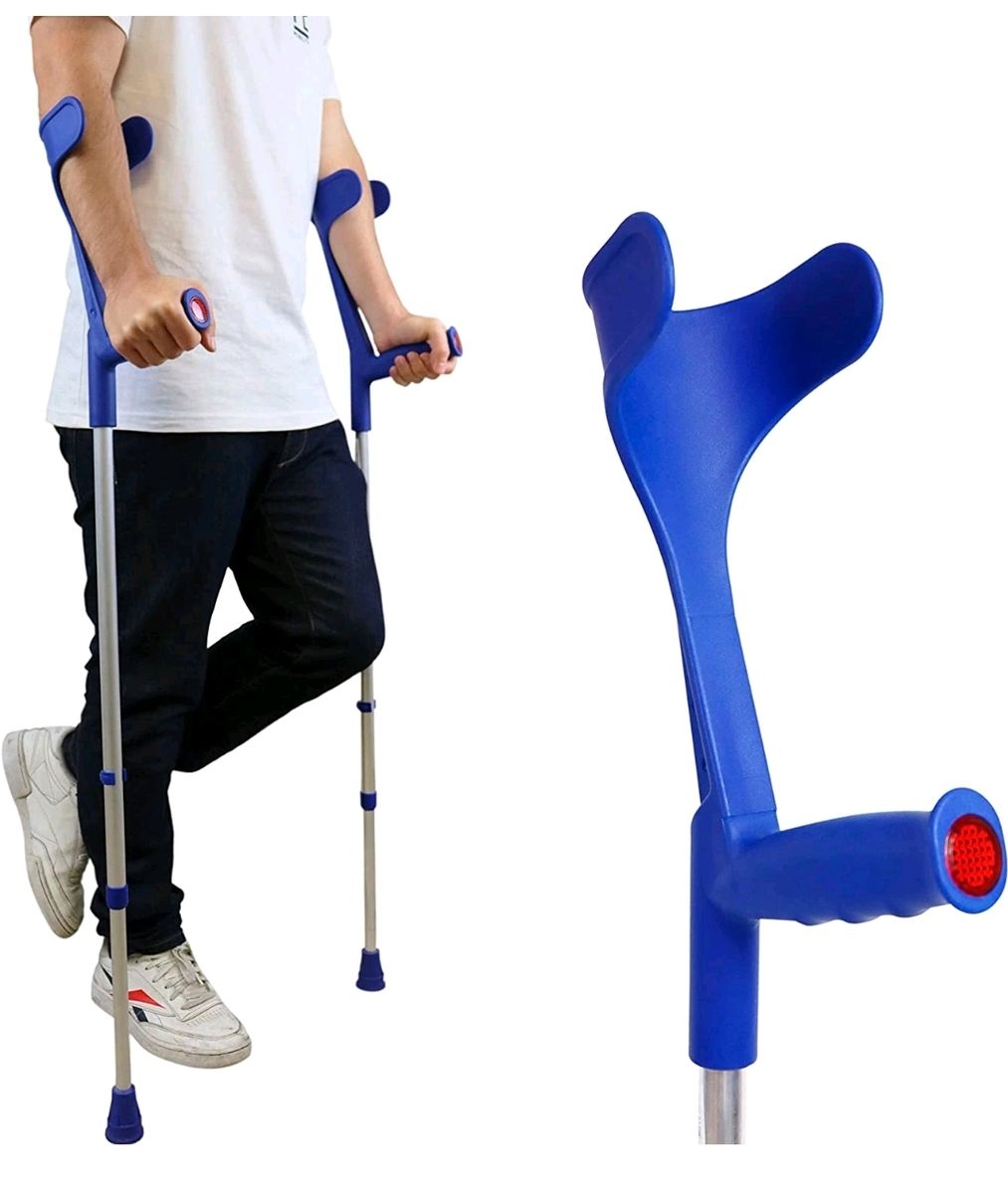 Pepe Forearm Crutches x2, Adjustable, Aluminum, Made in Europe
